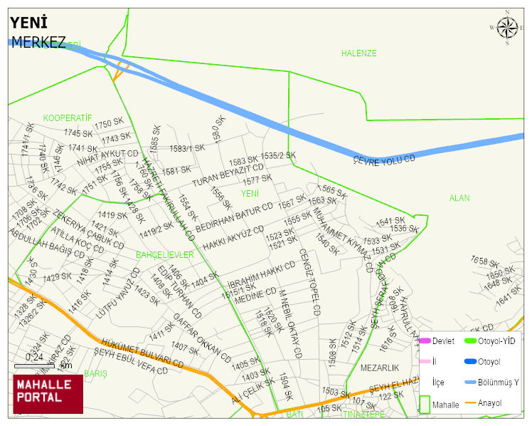 YENİ Mahallesi Haritası | Uydu Görüntüsü ve Harita Detayları
