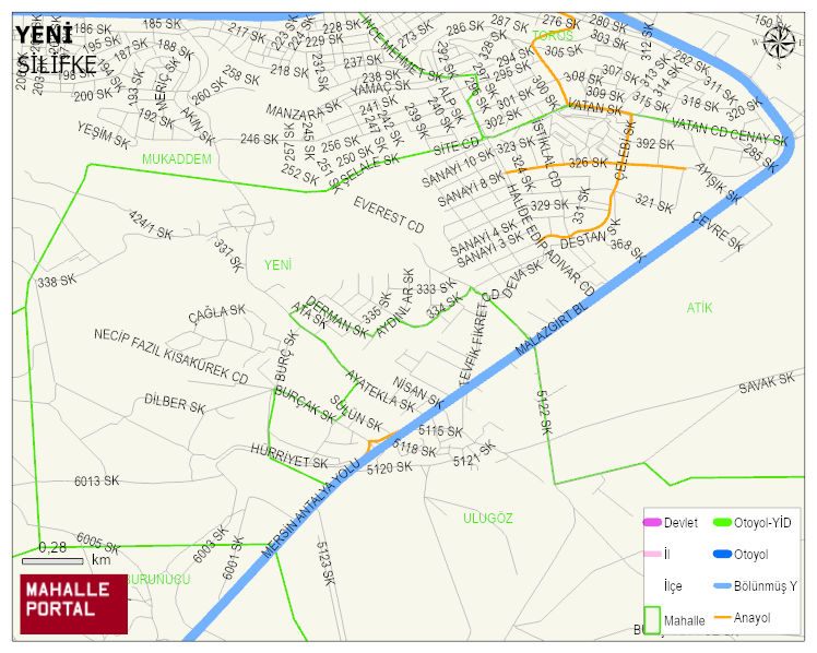 YENİ Mahallesi Haritası | İnteraktif Köy ve Mahalle Sınırları