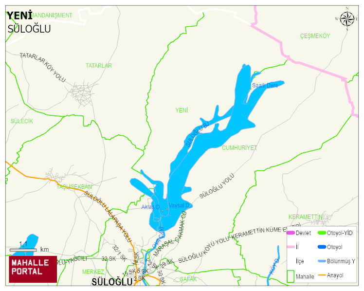 YENİ Mahallesi Haritası | Sayısal Bölge Görünümü