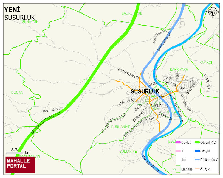 YENİ Mahallesi Haritası | Detaylı Köy ve Mahalle Görünümü