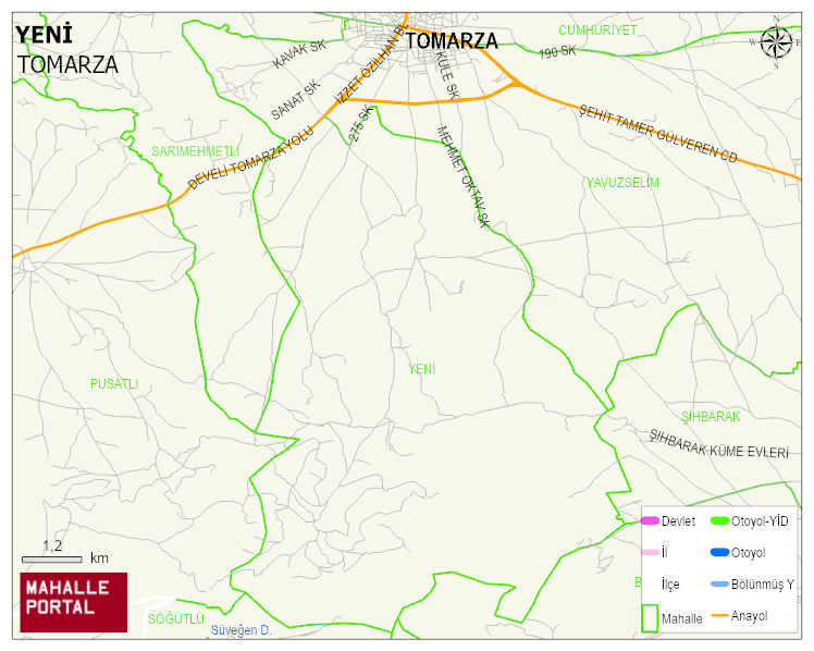 YENİ Mahallesi Haritası | Coğrafi Yapı ve Detaylı Haritası