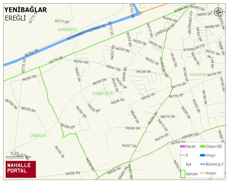 YENİBAĞLAR Mahallesi Haritası | Uydu Görüntüsü ve Harita Detayları
