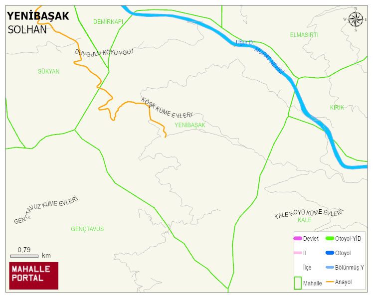 YENİBAŞAK Köyü Haritası | İnteraktif Köy ve Mahalle Sınırları