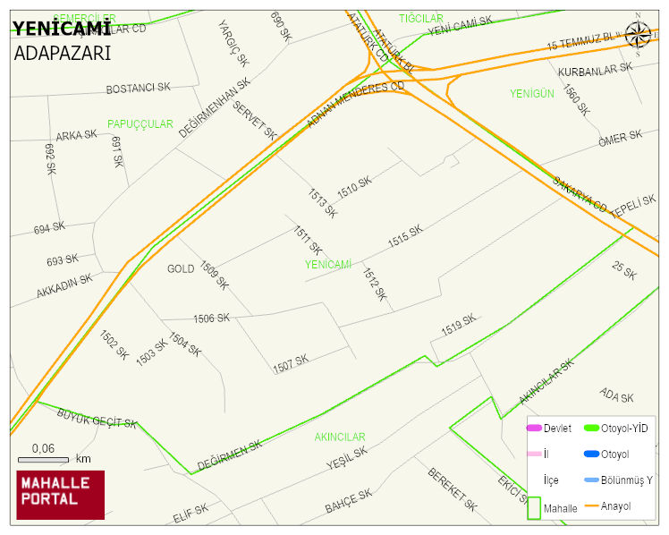 YENİCAMİ Mahallesi Haritası | Uydu Görüntüsü ve Harita Detayları