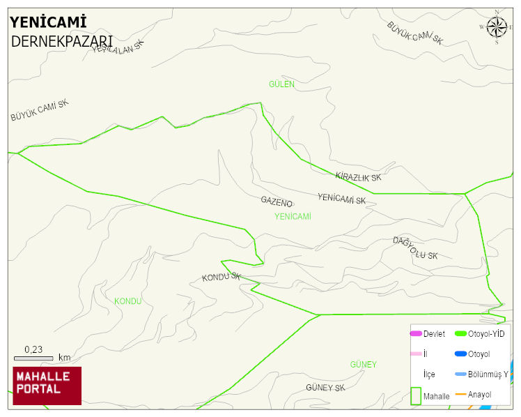 YENİCAMİ Mahallesi Haritası | Detaylı Köy ve Mahalle Görünümü
