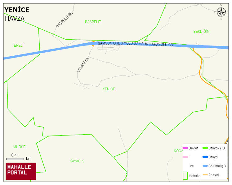 YENİCE Mahallesi Haritası | Uydu Görüntüsü ve Harita Detayları