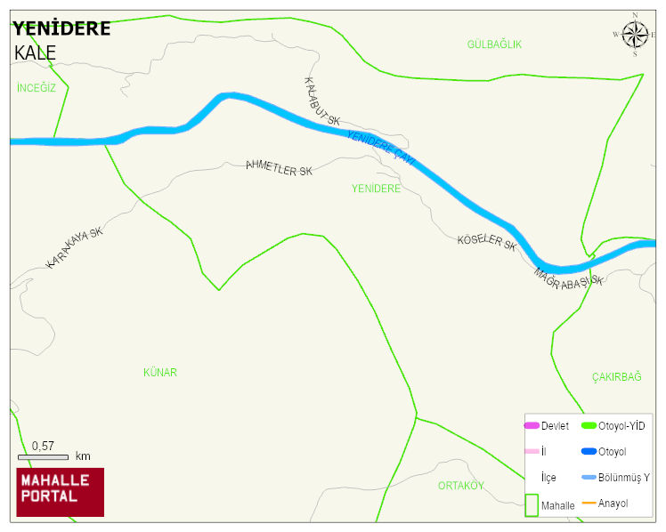 YENİDERE Mahallesi Haritası | Mahalle Sokak Haritası