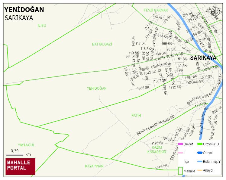 YENİDOĞAN Mahallesi Haritası | Güncel Mahalle ve Köy Haritası