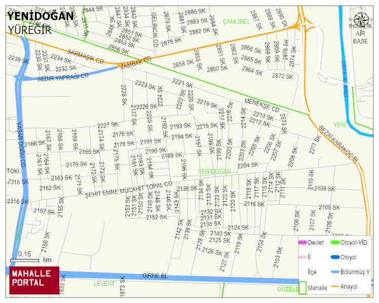 YENİDOĞAN Mahallesi Haritası | Mahalle Sokak Haritası