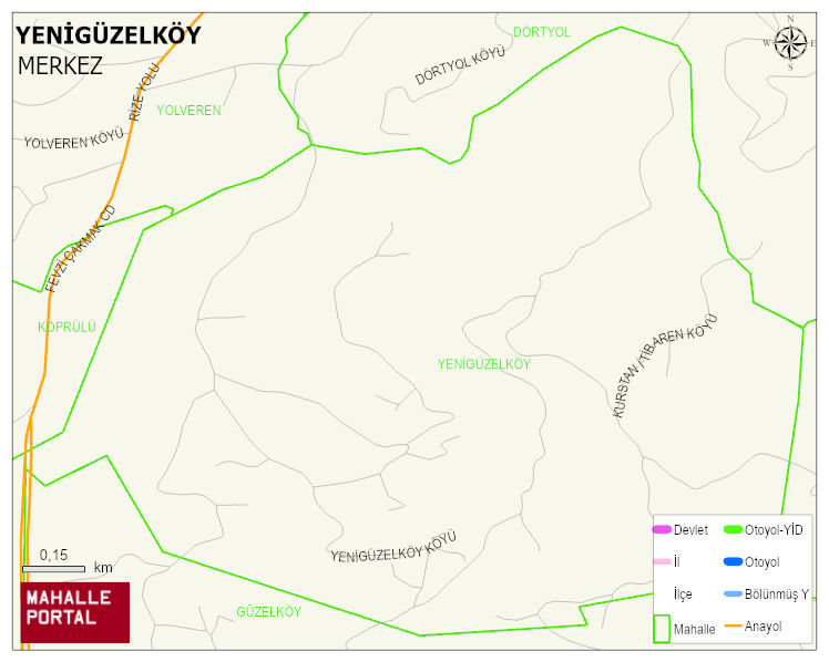 YENİGÜZELKÖY Köyü Haritası | Güncel Mahalle ve Köy Haritası