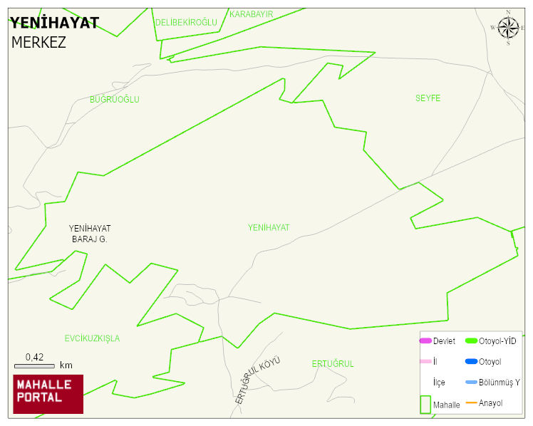 YENİHAYAT Köyü Haritası | Uydu Görüntüsü ve Harita Detayları