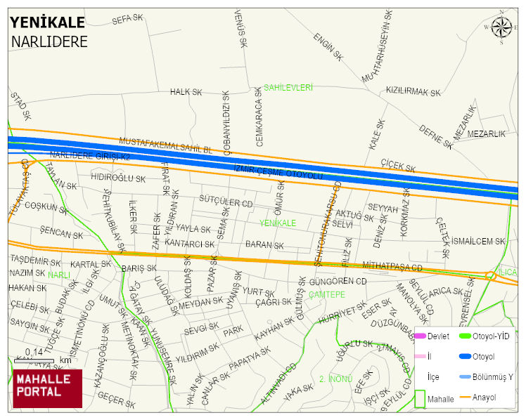 YENİKALE Mahallesi Haritası | Güncel Mahalle ve Köy Haritası