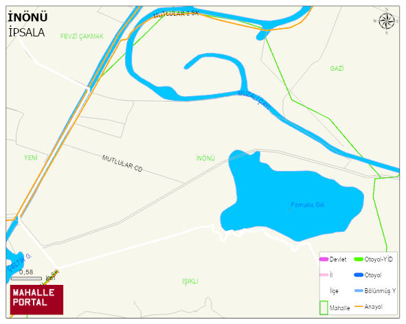 YENİKARPUZLU BELDESİ İNÖNÜ Mahallesi Haritası | İnteraktif Köy ve Mahalle Sınırları