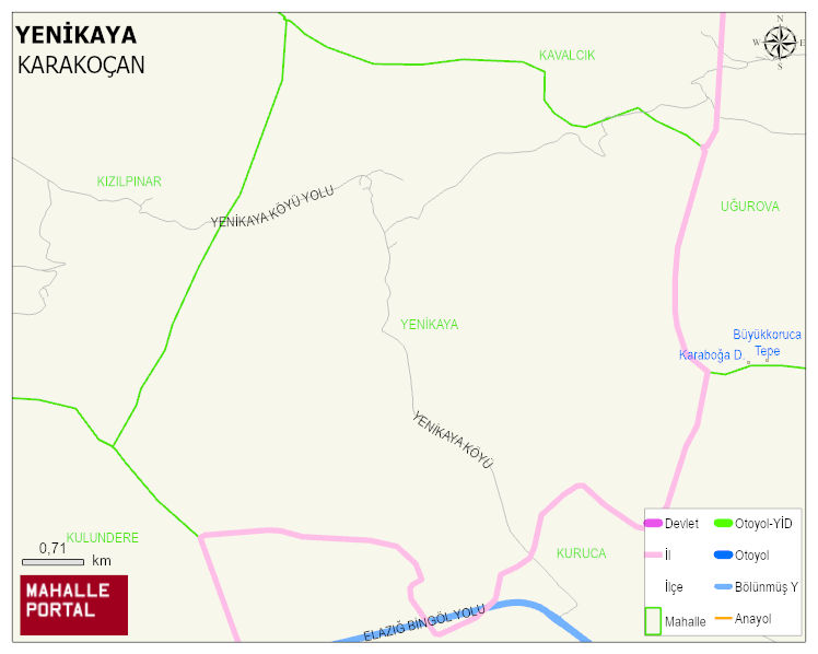 YENİKAYA Köyü Haritası | Uydu Görüntüsü ve Harita Detayları