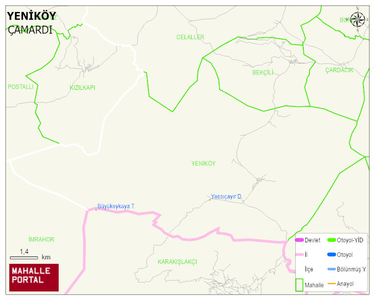 YENİKÖY Köyü Haritası | Uydu Görüntüsü ve Harita Detayları