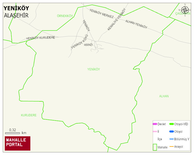 YENİKÖY Mahallesi Haritası | Mahalle Sokak Haritası