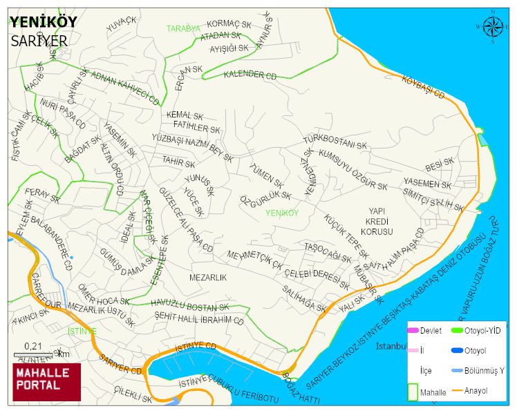 YENİKÖY Mahallesi Haritası | Detaylı Köy ve Mahalle Görünümü