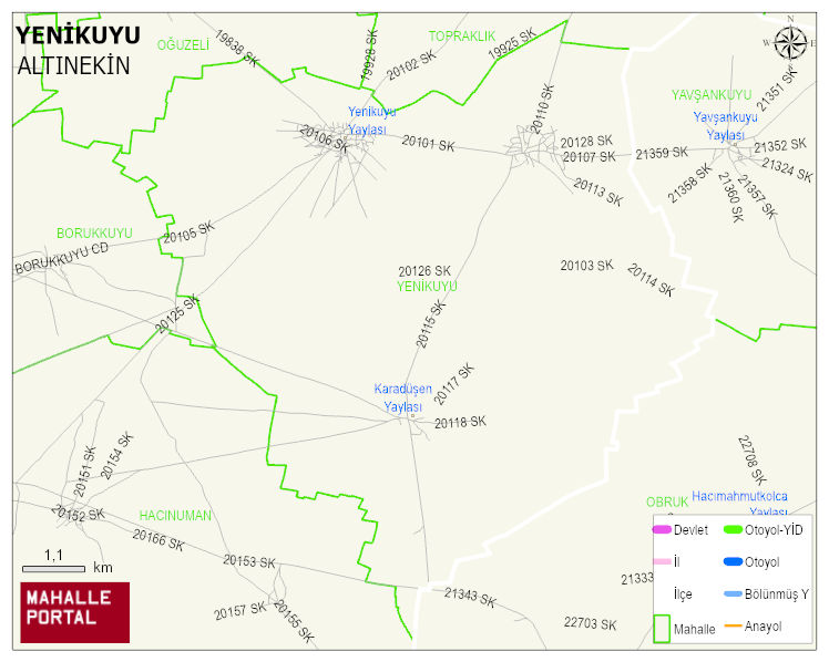 YENİKUYU Mahallesi Haritası | İnteraktif Köy ve Mahalle Sınırları