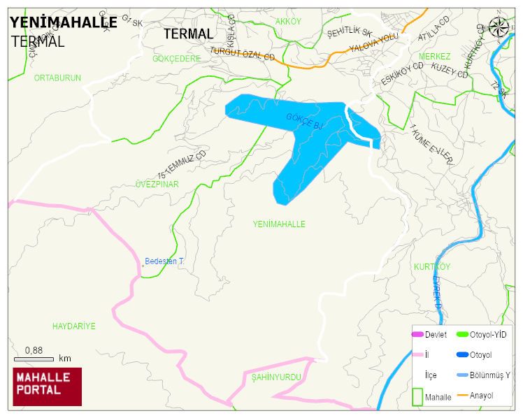 YENİMAHALLE Köyü Haritası | İnteraktif Köy ve Mahalle Sınırları
