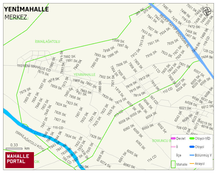 YENİMAHALLE Mahallesi Haritası | Mahalle Sokak Haritası