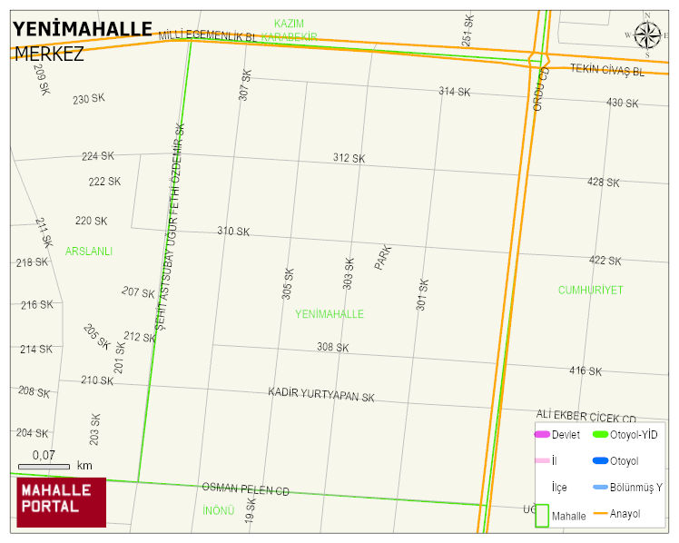 YENİMAHALLE Mahallesi Haritası | Detaylı Köy ve Mahalle Görünümü