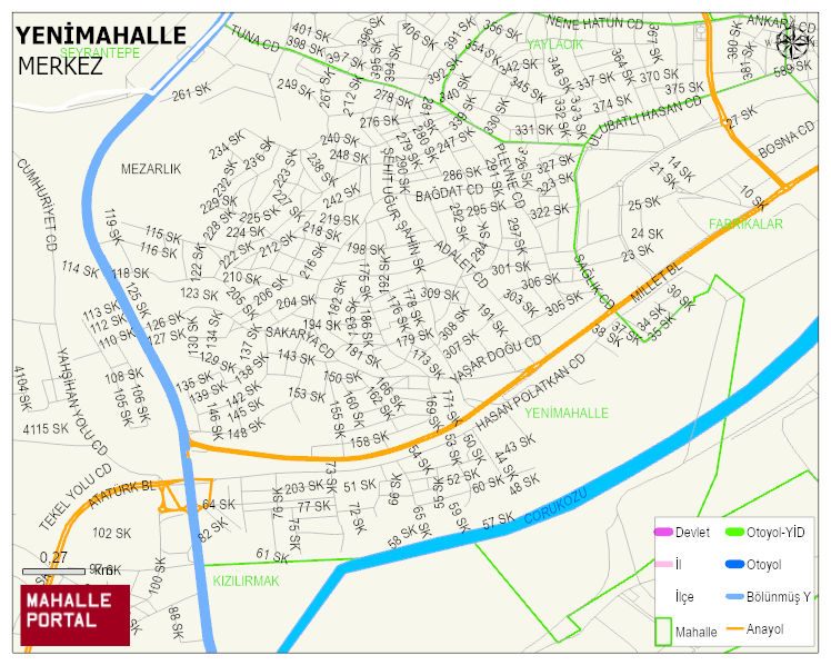YENİMAHALLE Mahallesi Haritası | Mahalle Sokak Haritası