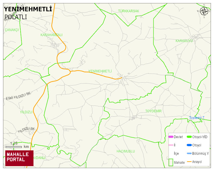 YENİMEHMETLİ Mahallesi Haritası | Güncel Mahalle ve Köy Haritası