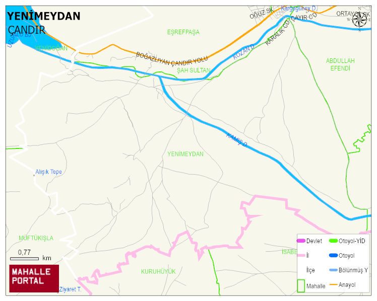 YENİMEYDAN Mahallesi Haritası | Yükselti ve Doğa Özellikleri