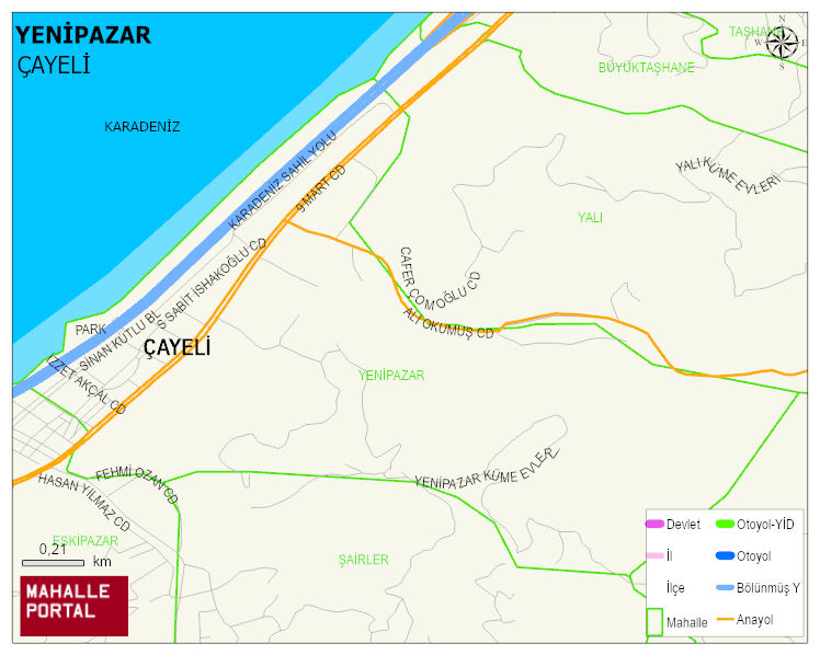 YENİPAZAR Mahallesi Haritası | Güncel Mahalle ve Köy Haritası