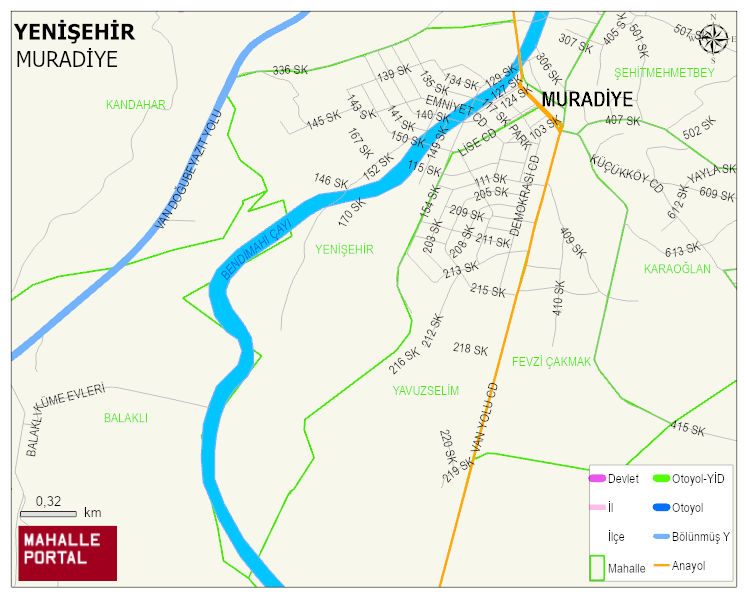 YENİŞEHİR Mahallesi Haritası | Uydu Görüntüsü ve Harita Detayları