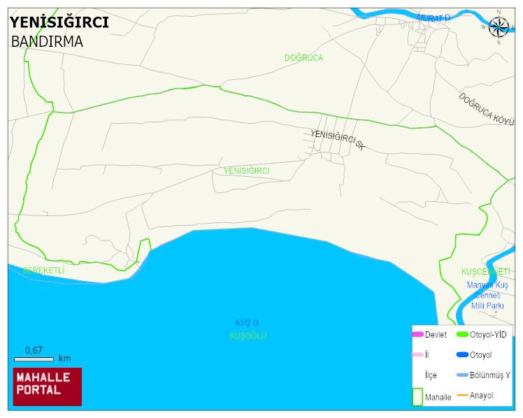 YENİSIĞIRCI Mahallesi Haritası | İnteraktif Köy ve Mahalle Sınırları