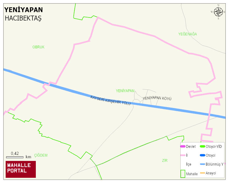 YENİYAPAN Köyü Haritası | Güncel Mahalle ve Köy Haritası