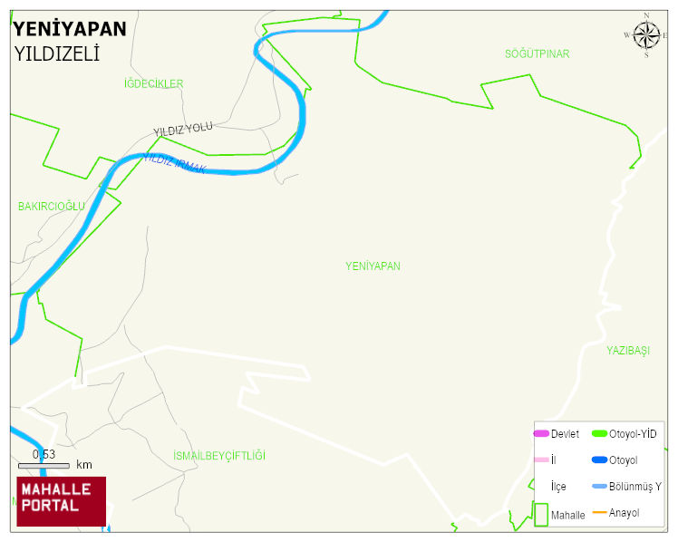 YENİYAPAN Köyü Haritası | Mahalle Sokak Haritası