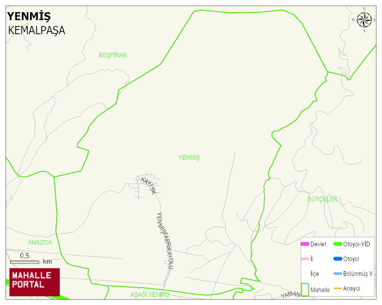 YENMİŞ Mahallesi Haritası | Güncel Mahalle ve Köy Haritası