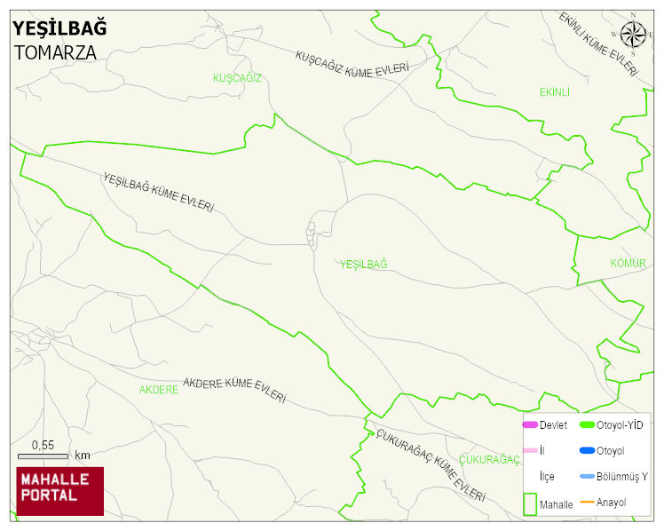 YEŞİLBAĞ Mahallesi Haritası | Sayısal Bölge Görünümü