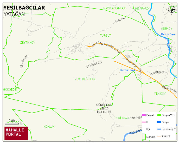YEŞİLBAĞCILAR Mahallesi Haritası | Uydu Görüntüsü ve Harita Detayları