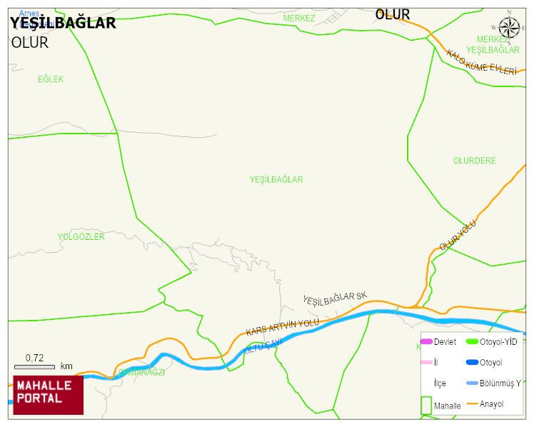 YEŞİLBAĞLAR Mahallesi Haritası | Güncel Mahalle ve Köy Haritası