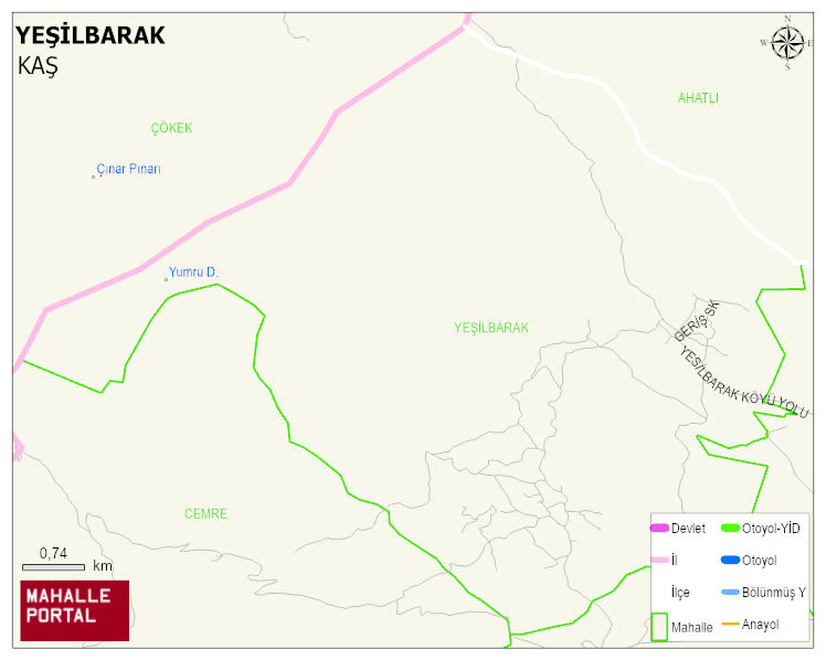 YEŞİLBARAK Mahallesi Haritası | Sayısal Bölge Görünümü