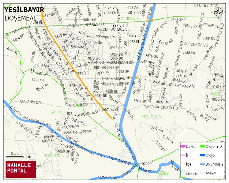 YEŞİLBAYIR Mahallesi Haritası | Mahalle Sokak Haritası