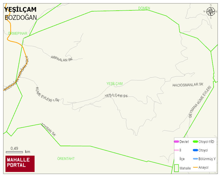 YEŞİLÇAM Mahallesi Haritası | Mahalle Sokak Haritası