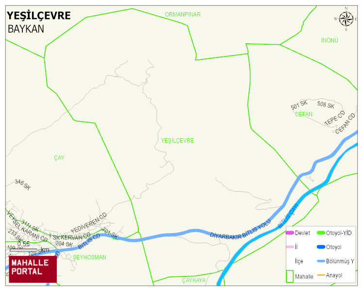 YEŞİLÇEVRE Köyü Haritası | Coğrafi Yapı ve Detaylı Haritası