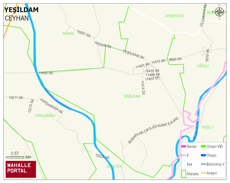 YEŞİLDAM Mahallesi Haritası | Sayısal Bölge Görünümü