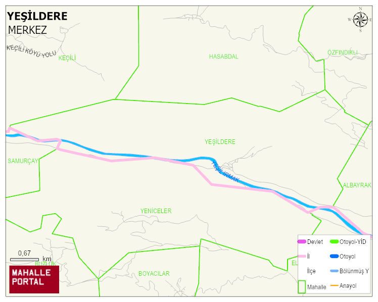 YEŞİLDERE Köyü Haritası | İnteraktif Köy ve Mahalle Sınırları