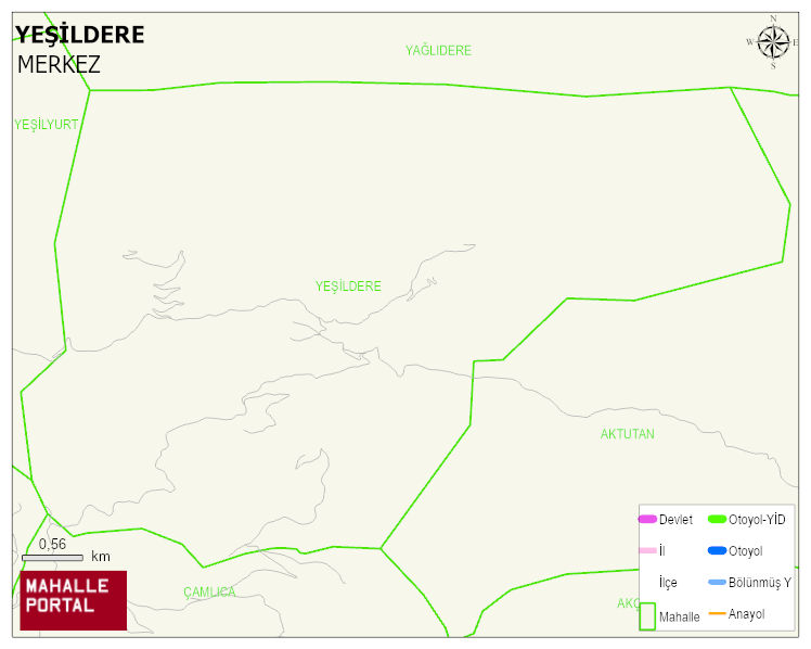 YEŞİLDERE Köyü Haritası | Mahalle Sokak Haritası