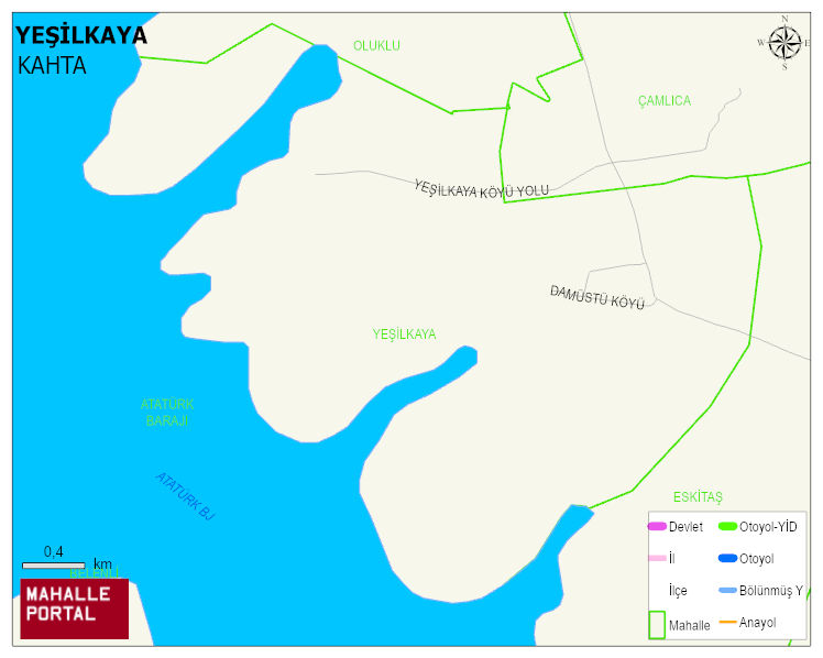 YEŞİLKAYA Köyü Haritası | Mahalle Sokak Haritası