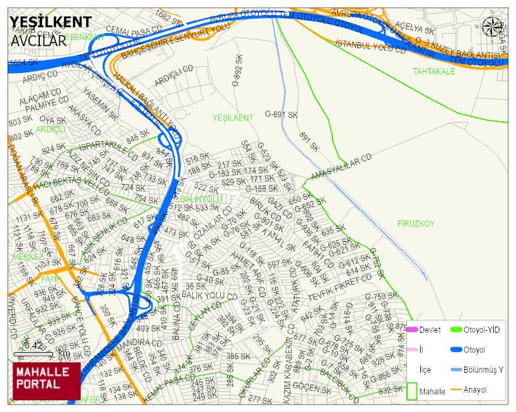 YEŞİLKENT Mahallesi Haritası | İnteraktif Köy ve Mahalle Sınırları