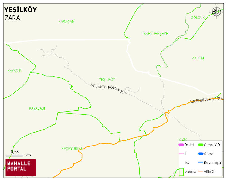 YEŞİLKÖY Köyü Haritası | Güncel Mahalle ve Köy Haritası