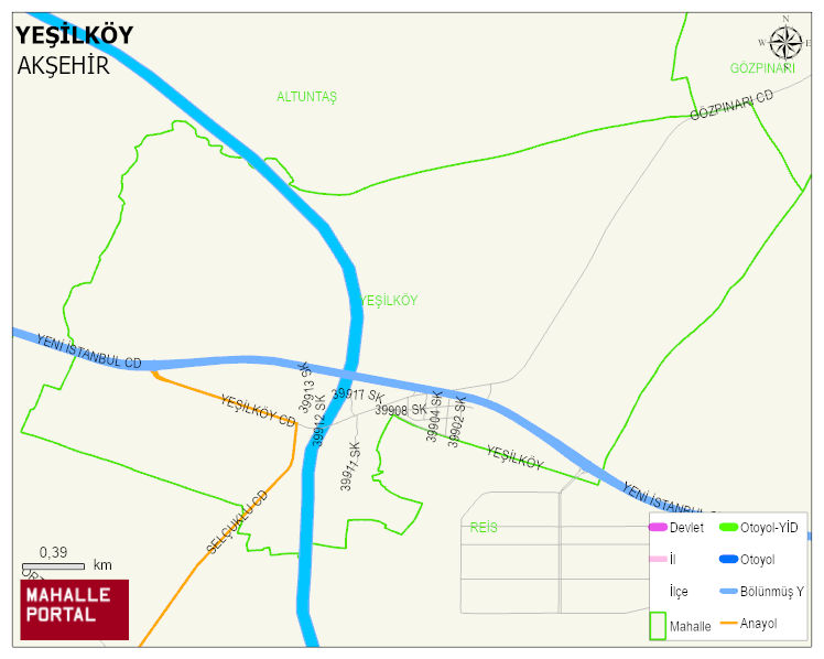 YEŞİLKÖY Mahallesi Haritası | Uydu Görüntüsü ve Harita Detayları