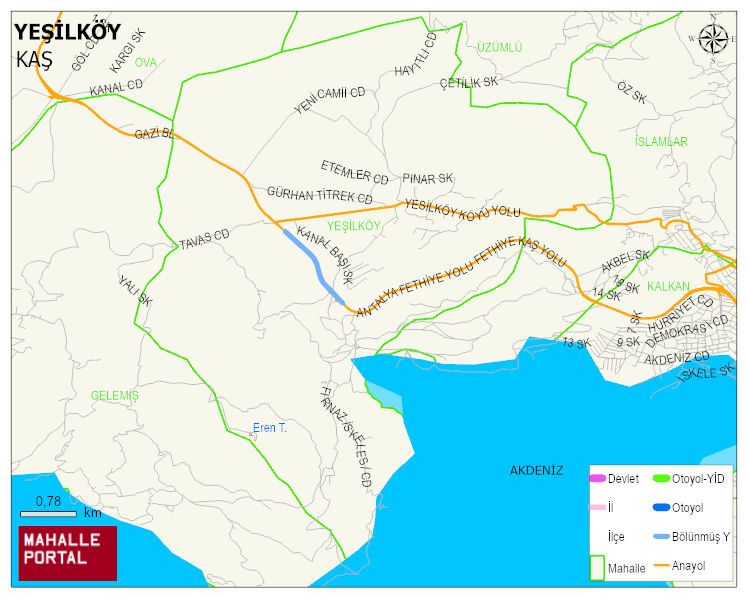 YEŞİLKÖY Mahallesi Haritası | Güncel Mahalle ve Köy Haritası