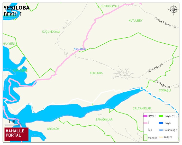 YEŞİLOBA Mahallesi Haritası | Uydu Görüntüsü ve Harita Detayları